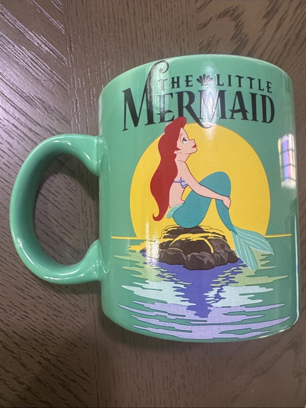 Disney Green Ceramic Mug with White Logo